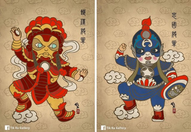 Marvel’s A-list is donning some ancient Chinese attire to look their very best【Fan art】