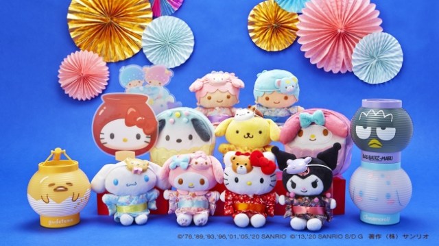 Sanrio’s matsuri festival-themed toys and plushes will give you Japanese summer vibes at home